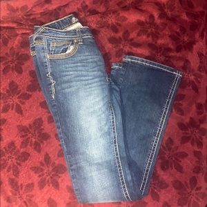 Red Camel women boot cut jeans Blue dark wash